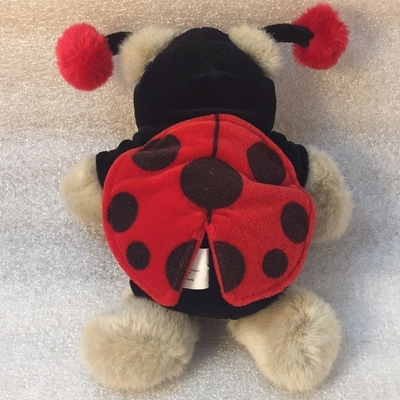 Starbucks Bearista 2001 BEAR ladybug plush. Spring garden gardening - Picture 6 of 12